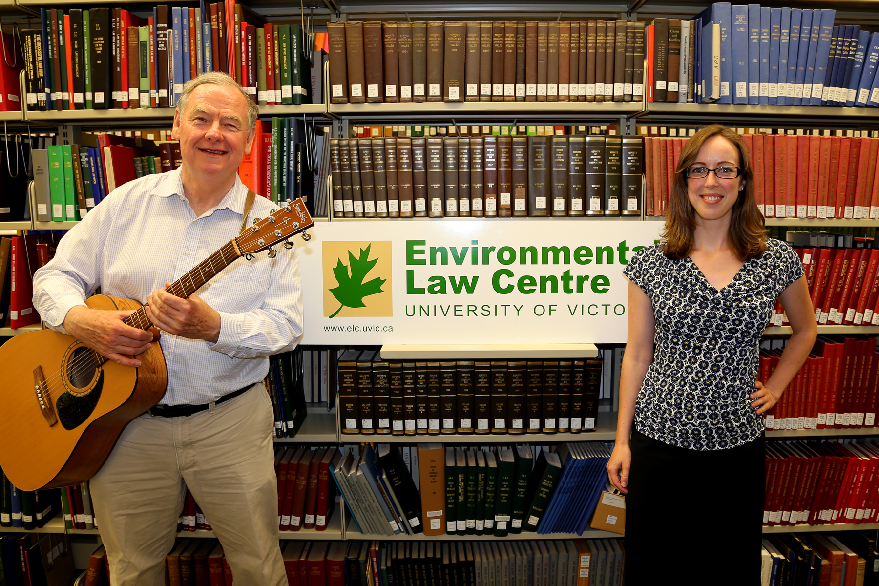 Calvin and Erica at UVic Environmental Law Centre