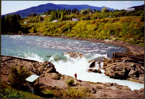 The Supreme Court denied Indigenous ownership & jurisdiction over the fishery here (Moricetown gorge, Bulkley River, circa 1995)