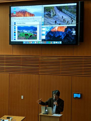 Professor Shin Imai, Osgoode Hall Law School, discusses the Escobal Mine attack at the 2018 Students for Mining Justice conference