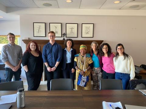 IJHR Clinicians with Chief Ninawa Huni Kui, hereditary Chief of the Huni Kui Indigenous people of the Amazon and the president of the Huni Kui Federation of the State of Acre