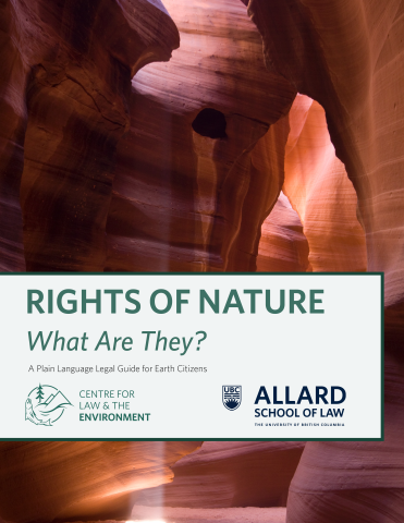 Rights of Nature: What Are They? A Plain Language Legal Guide with photo of canyon in the background