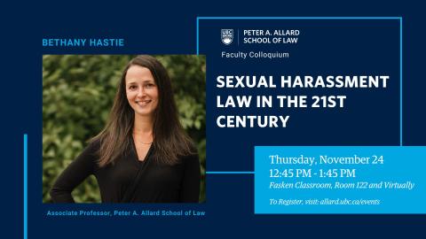 2022 11 24 - Sexual Harassment Law - LAW