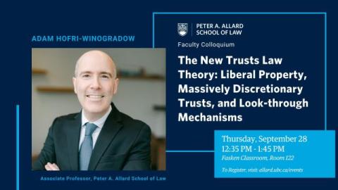 2023 09 28 - The New Trusts Law Theory - LAW