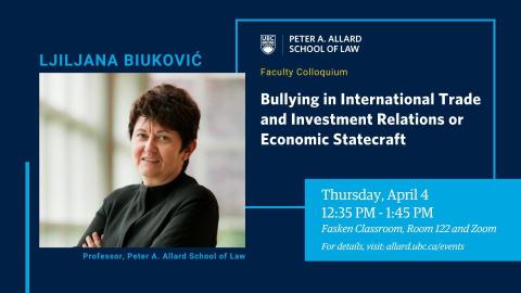 2024 04 04 - Bullying in International Trade - LAW