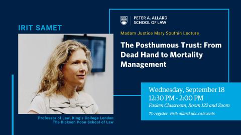 2024 09 18 - Madam Justice Mary Southin Lecture - LAW