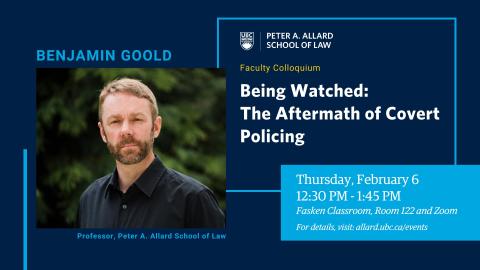 2025 02 06 - Being Watched - The Aftermath of Covert Policing - LAW