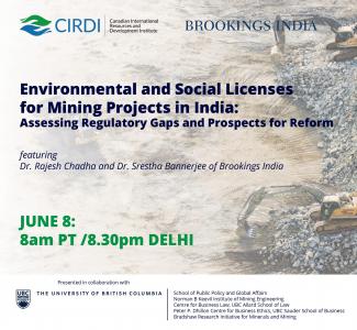 Environmental and Social Licenses for Mining Projects in India: Assessing Regulatory Gaps and Prospects for Reform