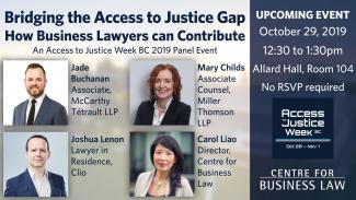 Bridging the Access to Justice Gap How Business Lawyers can Contribute Poster