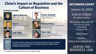 China's Impact on Regulation and the Culture of Business Poster