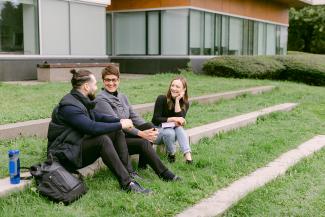 From left to right: ILS student Levi Gordian, ILS Academic Director Lee Schmidt, ILS student Sarah Chetney