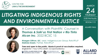 Litigating Indigenous Rights and Environmental Justice: A