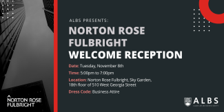 Norton Rose Fulbright Welcome Reception Banner