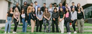 IDEA Leaders group in front of Allard Hall