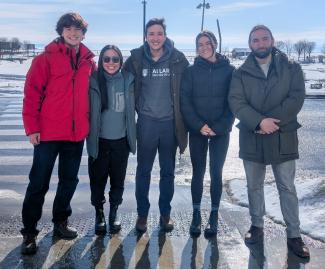Allard Law students and coach