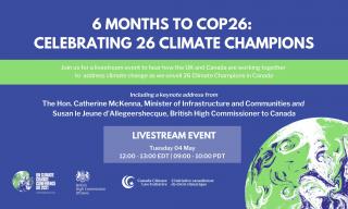 6 months to COP26: Celebrating 26 Climate Champions
