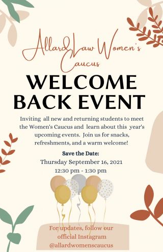 welcome back event