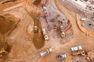 Mining site aerial