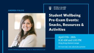 Student Wellbeing Pre-Exam Events