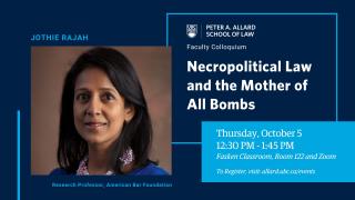 Necropolitical Law and the Mother of All Bombs