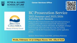 BC MAG 2025 Summer and Articling Info Session