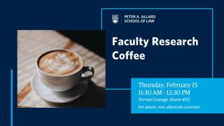 2024 02 15 - Faculty Research Coffee
