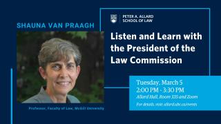 2024 03 05 - Listen and Learn with the President of the Law Commission