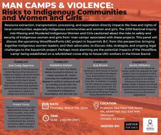 2024 03 07 - Man Camps Violence Risks to Indigenous Communities and Women and Girls (Portrait) - Law