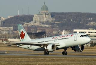 Air Canada A320 aircraft taking off