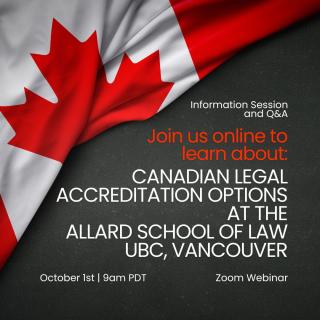 2024 10 01 - Canadian Legal Accreditation - Law