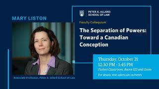 2024 10 31 - The Separation of Powers - LAW