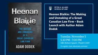 2024 11 05 - Book Launch - Heenan Blaikie - LAW