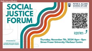 2024 11 07 - Social Justice Forum - LAW