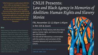 2024 11 22 - CNLH - Law and Black Agency - LAW