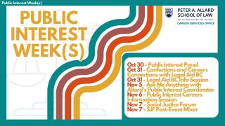2024 11 07 - Public Interest Week Oct 3-Nov 7 Poster - LAW