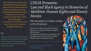 2024 11 22 - CNLH Presents - Law and Black Agency - LAW