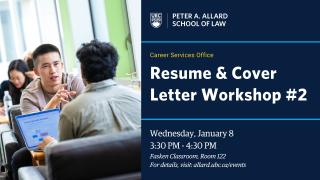 2025 01 08 - Resume & Cover Letter Workshop 2 - LAW - New