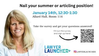 2025 01 14 - Nail your summer or articling position - LAW