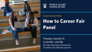 2025 01 21 - How to Career Fair Panel - LAW
