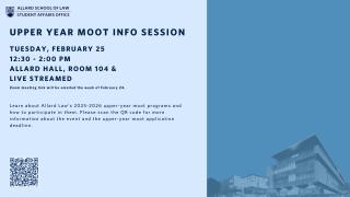 2025 02 25 - Upper Year Moot Info Session - LAW