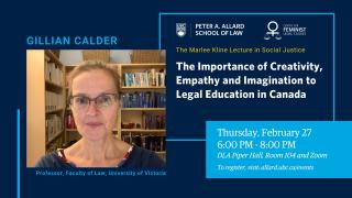 2025 02 27 - The Marlee Kline Lecture in Social Justice - LAW
