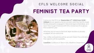 2025 09 02 - CFLS Welcome Social Feminist Tea Party - LAW