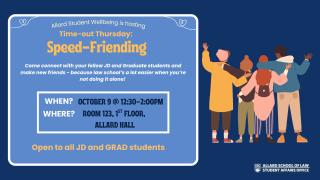 Time-out Thursday Speed-Friending 