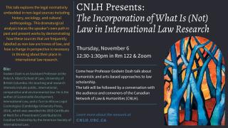 2025 11 06 - CNLH - Godwin Dzah - LAW