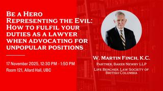 2025 11 17 - Be a Hero Representing the Evil - LAW