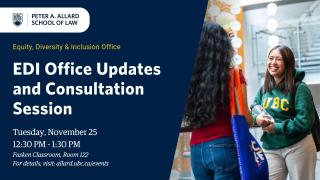 2025 11 25 - EDI Office Updates and Consultation Session- LAW