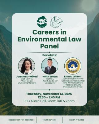 Careers in Environmental Law Panel
